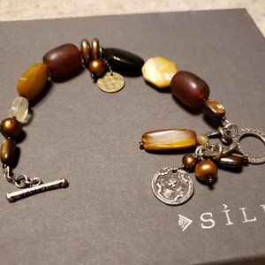 Silpada Shell & Freshwater Pearl Bracelet